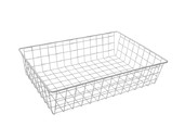 Корзина сетчатая 350х500x120 мм, белая FIRMAX